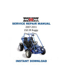 Maxxam 150 2R Buggy Service Manual PDF service repair manual cover