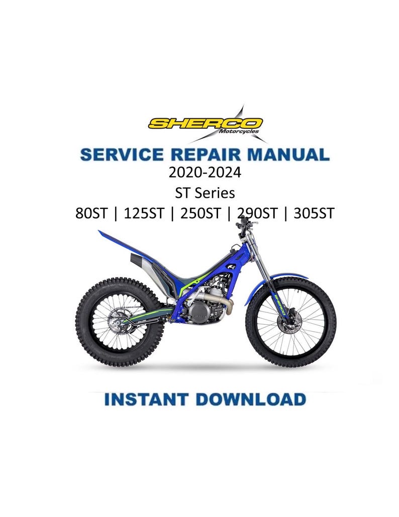 Sherco ST Series Trial Motorcycle Service Manual PDF service repair manual cover