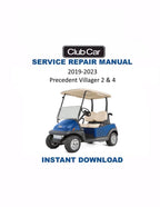 Club Car Precedent Villager 2 4 Service Manual 2019-2023 Golf Cart PDF service repair manual cover