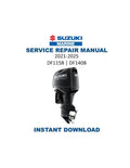 Suzuki DF115B DF140B Outboard Service Manual 2021-2025 PDF service repair manual cover