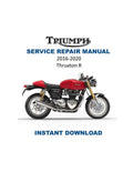 Triumph Thruxton R Service Manual PDF service repair manual cover
