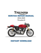 Triumph Thruxton R Service Manual PDF service repair manual cover