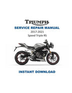 Triumph Street Triple RS Service Manual PDF service repair manual cover