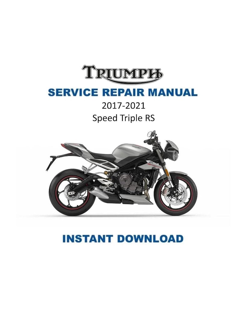 Triumph Street Triple RS Service Manual PDF service repair manual cover