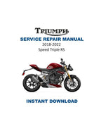 Triumph Speed Triple RS Service Manual PDF service repair manual cover