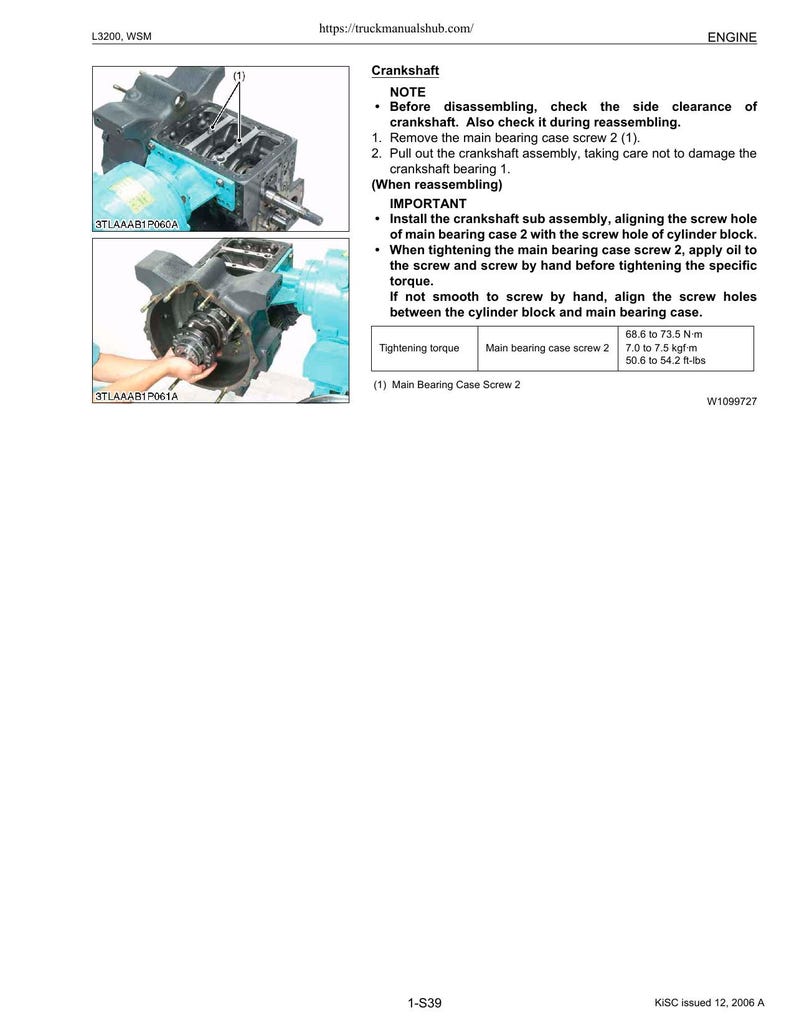 Kubota L3200 Tractor Service Manual 2006-2010 Workshop Repair service manual preview page 3