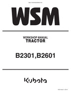 Kubota B2301 B2601 Tractor Service Manual service manual preview page 2