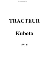 Kubota 7001B Tractor Service Manual 1980-1984 Repair service manual preview page 2