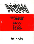 Kubota B1700 B2100 B2400 Tractor Service Manual service manual preview page 2