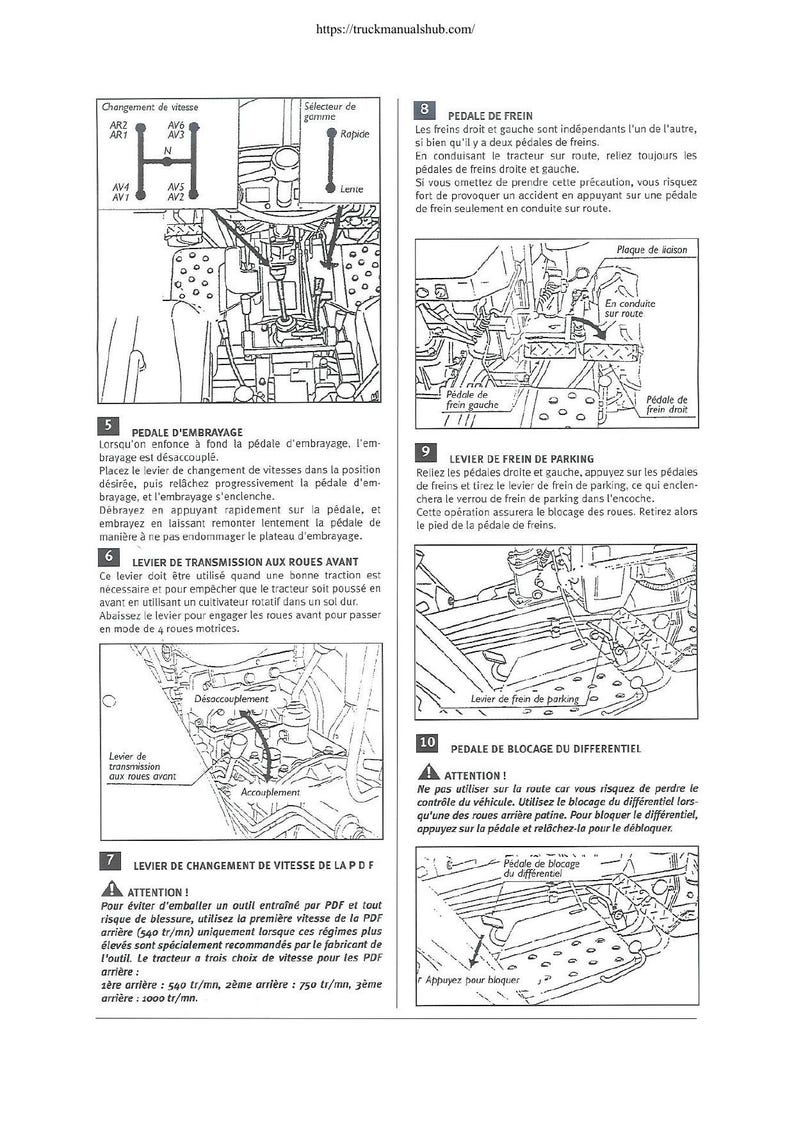 Kubota 7001B Tractor Service Manual 1980-1984 Repair service manual preview page 5