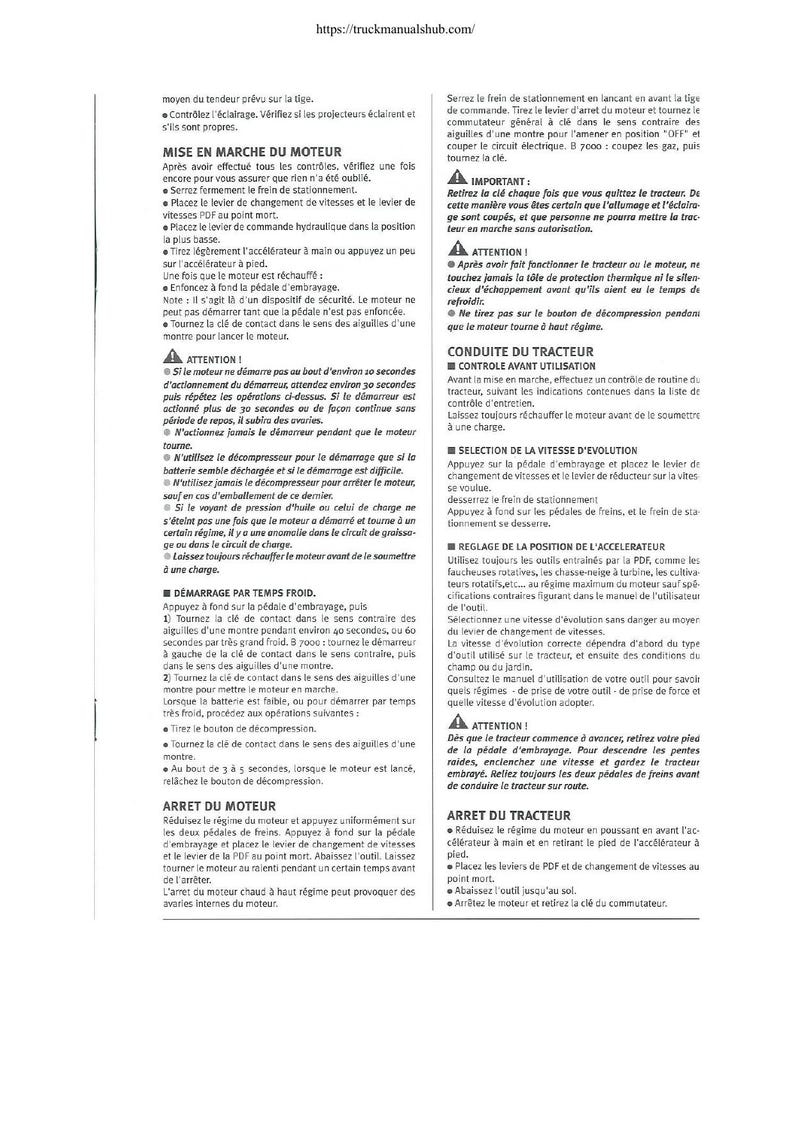 Kubota 7001B Tractor Service Manual 1980-1984 Repair service manual preview page 8