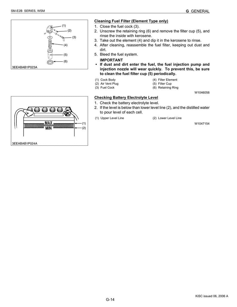 Kubota SM-E2B Diesel Engine Service Manual service manual preview page 4