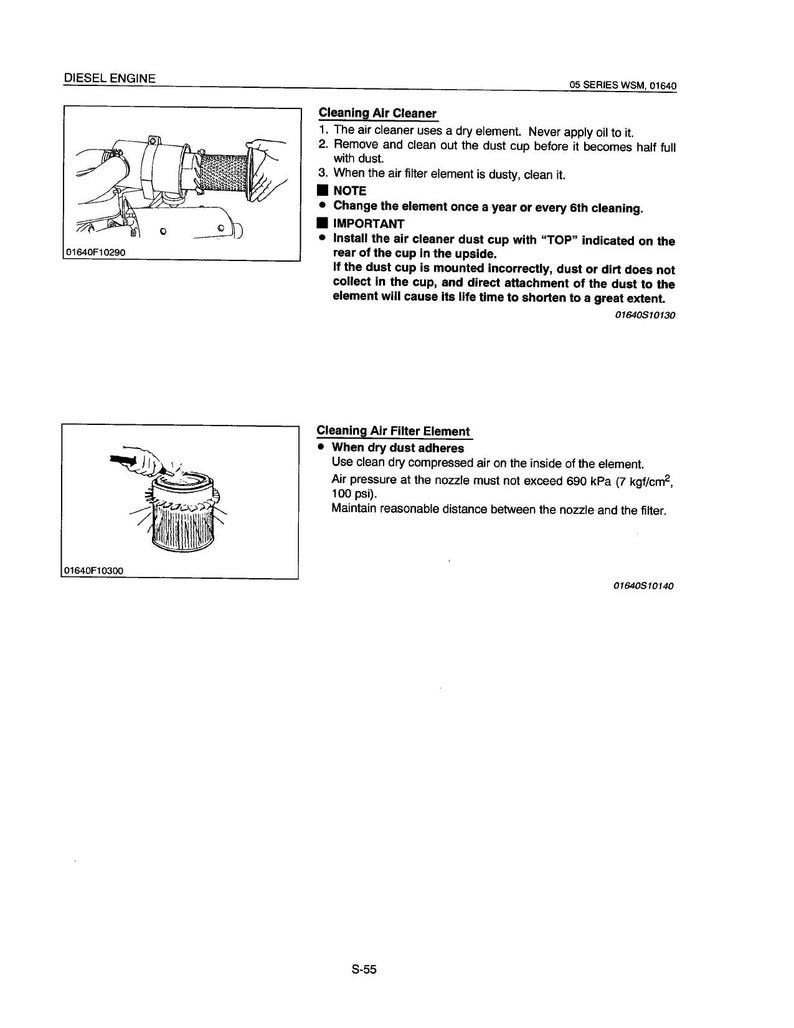 Kubota 05 Series Diesel Engine Service Manual 1996-2000 service manual preview page 6