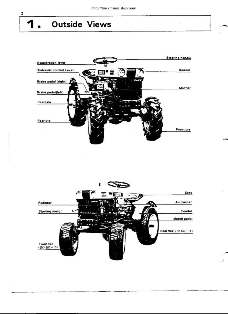 Kubota B6000 Tractor Service Manual service manual preview page 4