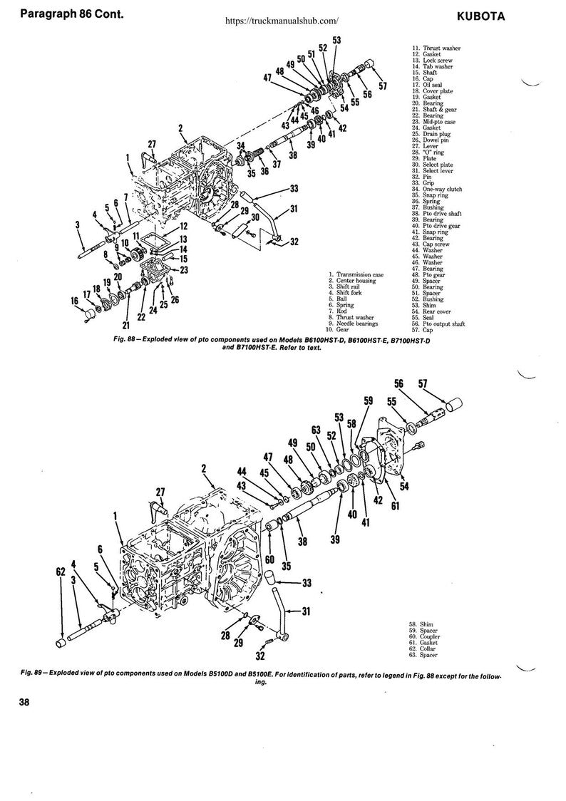 Kubota B5100 B6100 B7100 Tractor Service Manual service manual preview page 9