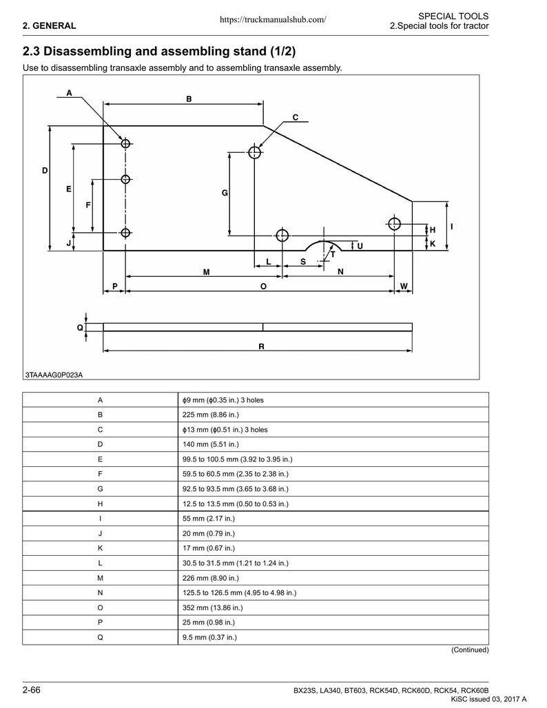 Kubota BX23S LA340 BT603 Service Manual 2017-2021 Tractor service manual preview page 5