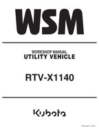 Kubota RTV-X1140 Service Manual service manual preview page 2