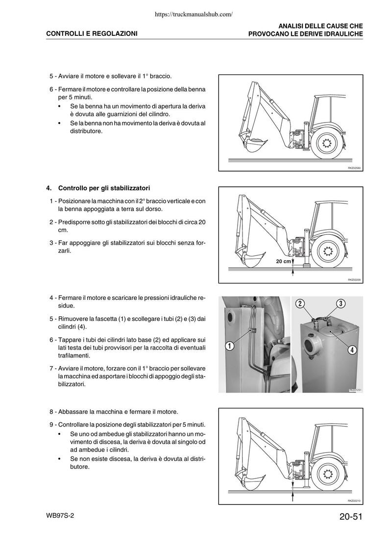 Komatsu WB97S-2 Backhoe Loader Service Manual service manual preview page 4