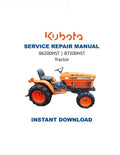 Kubota B6200HST B7200HST Tractor Service Manual PDF service repair manual cover