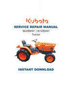 Kubota B6200HST B7200HST Tractor Service Manual PDF service repair manual cover