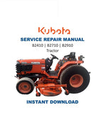 Kubota B2410 B2710 B2910 Tractor Service Manual 2000-2004 PDF service repair manual cover