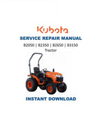 Kubota B2050 B2350 B2650 B3150 Service Manual PDF service repair manual cover
