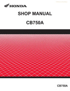 Honda CB750 Hornet Service Manual service manual preview page 2