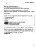 Honda CB750 Hornet Service Manual service manual preview page 5