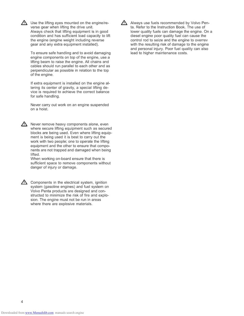 Volvo Penta Aquamatic 250 Drive Service Manual service manual preview page 9