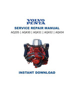 Volvo Penta AQ205 430 431 432 434 Service Manual PDF service repair manual cover