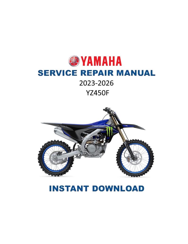 Yamaha YZ450F YZ450FP Service Manual PDF service repair manual cover