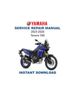 Yamaha Tenere 700 Service Manual PDF service repair manual cover