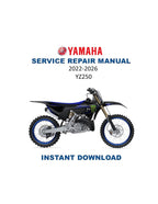 Yamaha YZ250 Service Manual PDF service repair manual cover