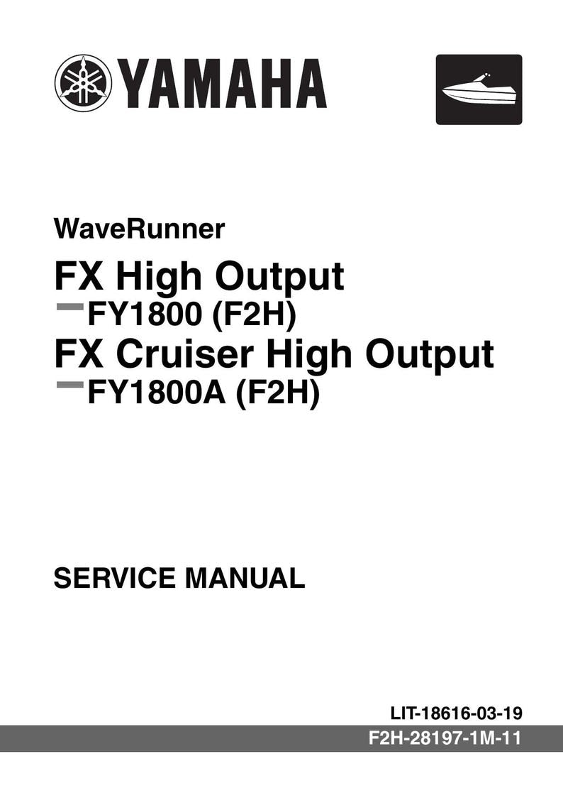 Yamaha WaveRunner FX High Output FY1800 Service Manual service manual preview page 2