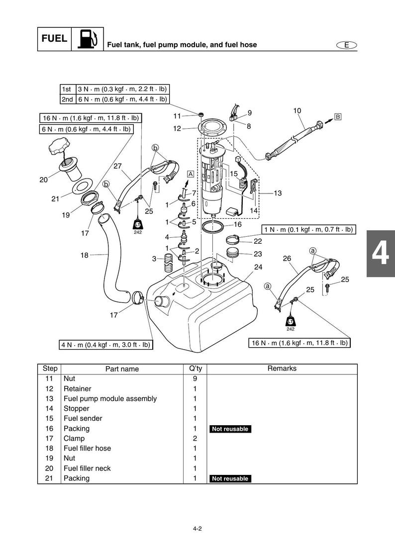 Yamaha WaveRunner FX High Output FY1800 Service Manual service manual preview page 8