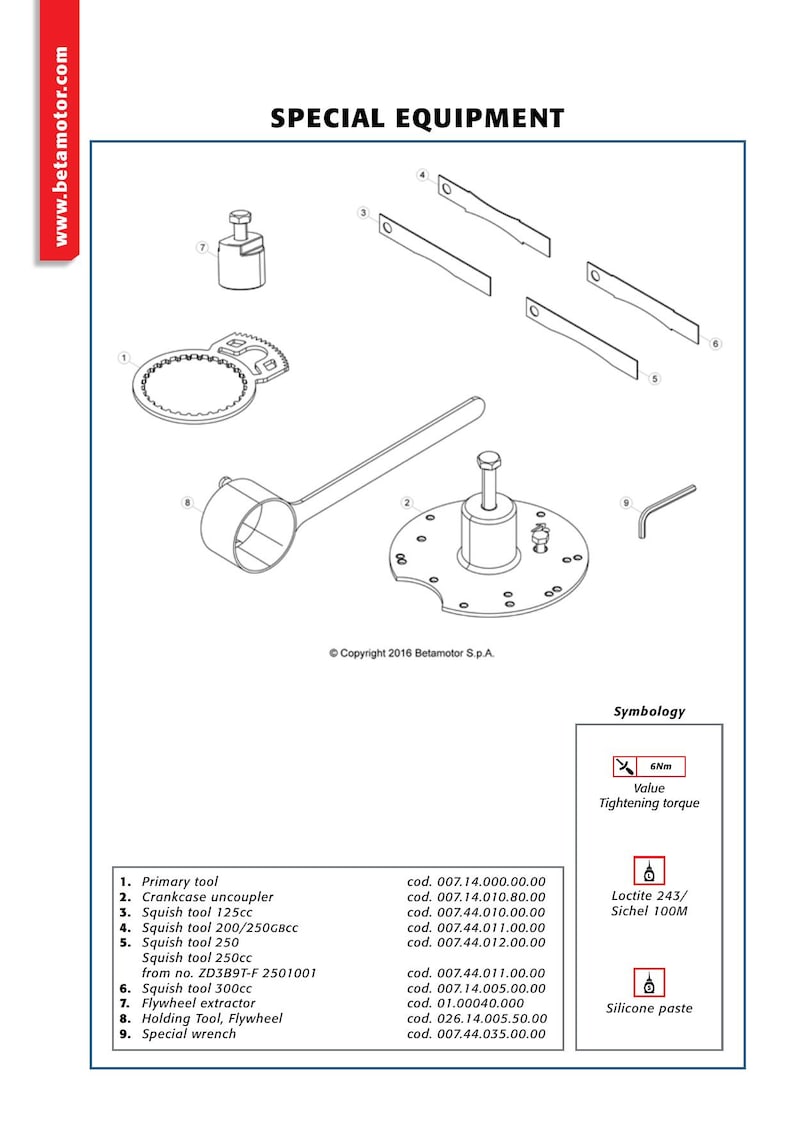 Beta EVO 2 Stroke 125 200 250 300 Service Manual service manual preview page 3