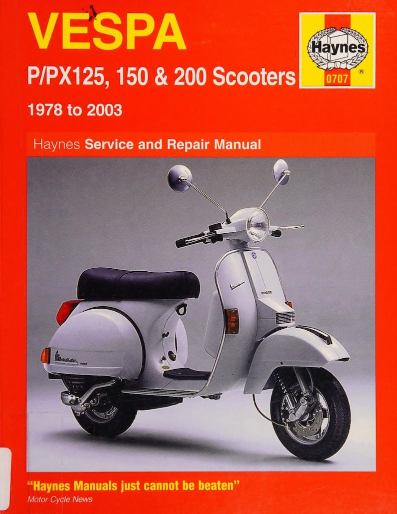 Vespa P PX125 150 200 Scooter Service Manual service manual preview page 2