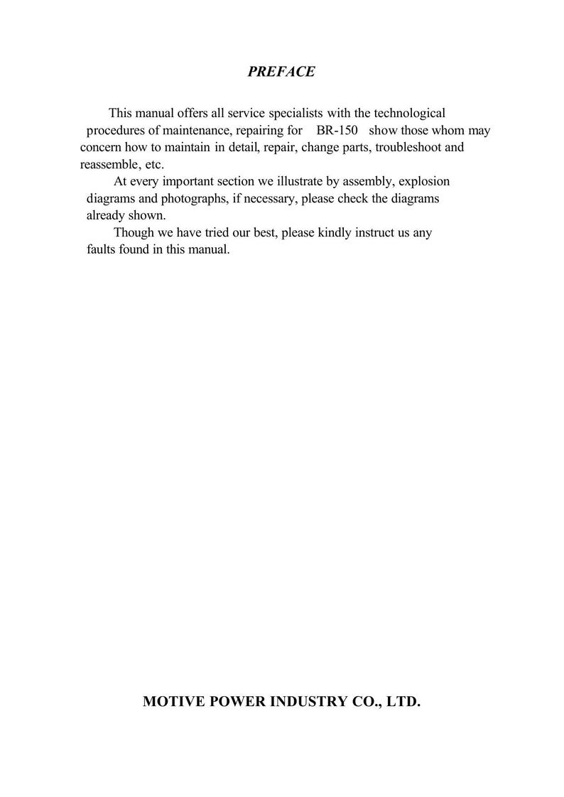 PGO BR-150 Bug Rider Bugxter Service Manual 2000-2004 ATV service manual preview page 10