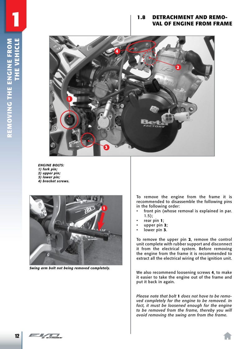Beta EVO 2 Stroke 125 200 250 300 Service Manual service manual preview page 8