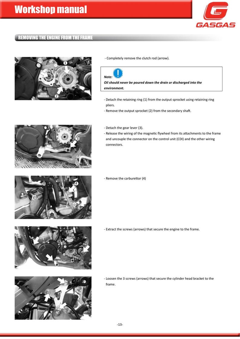 Gas Gas Enduro 2T 200 250 300 Service Manual service manual preview page 3