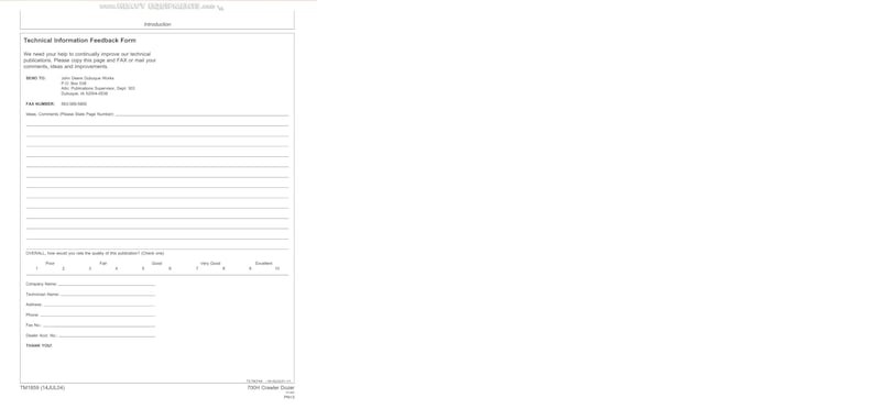 John Deere 700H Crawler Dozer Service Manual service manual preview page 6