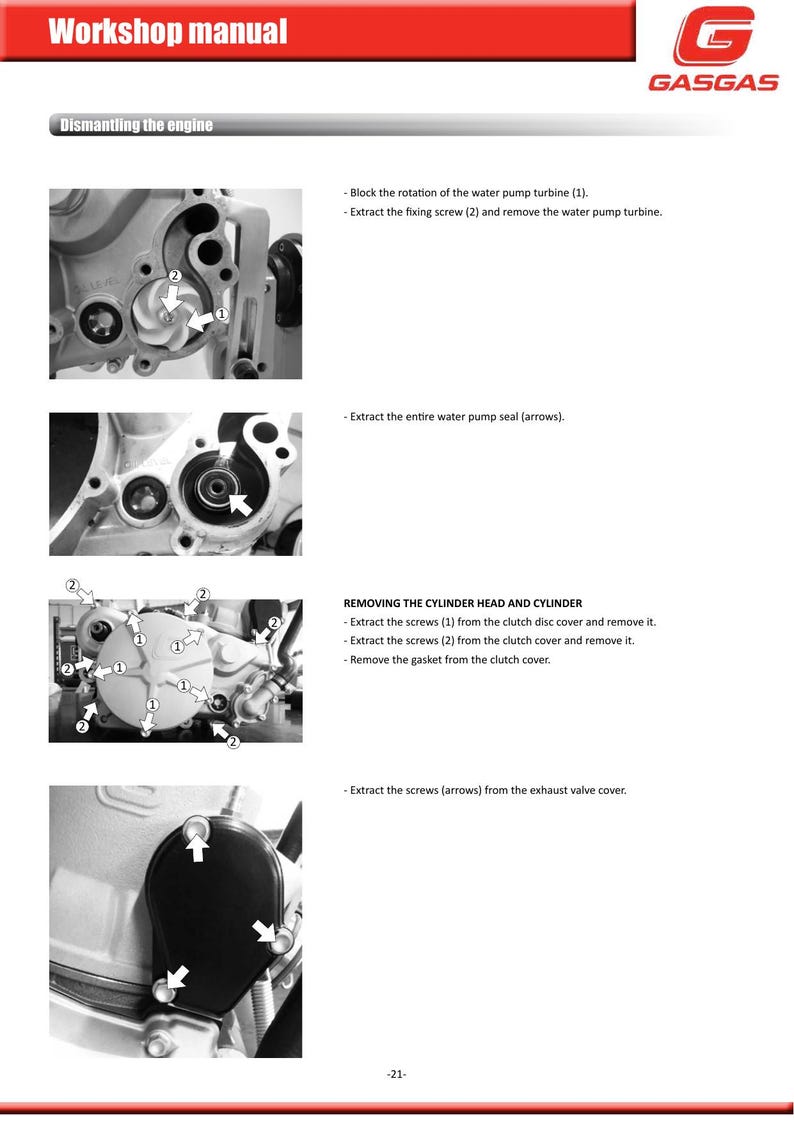 Gas Gas Enduro 2T 200 250 300 Service Manual service manual preview page 4