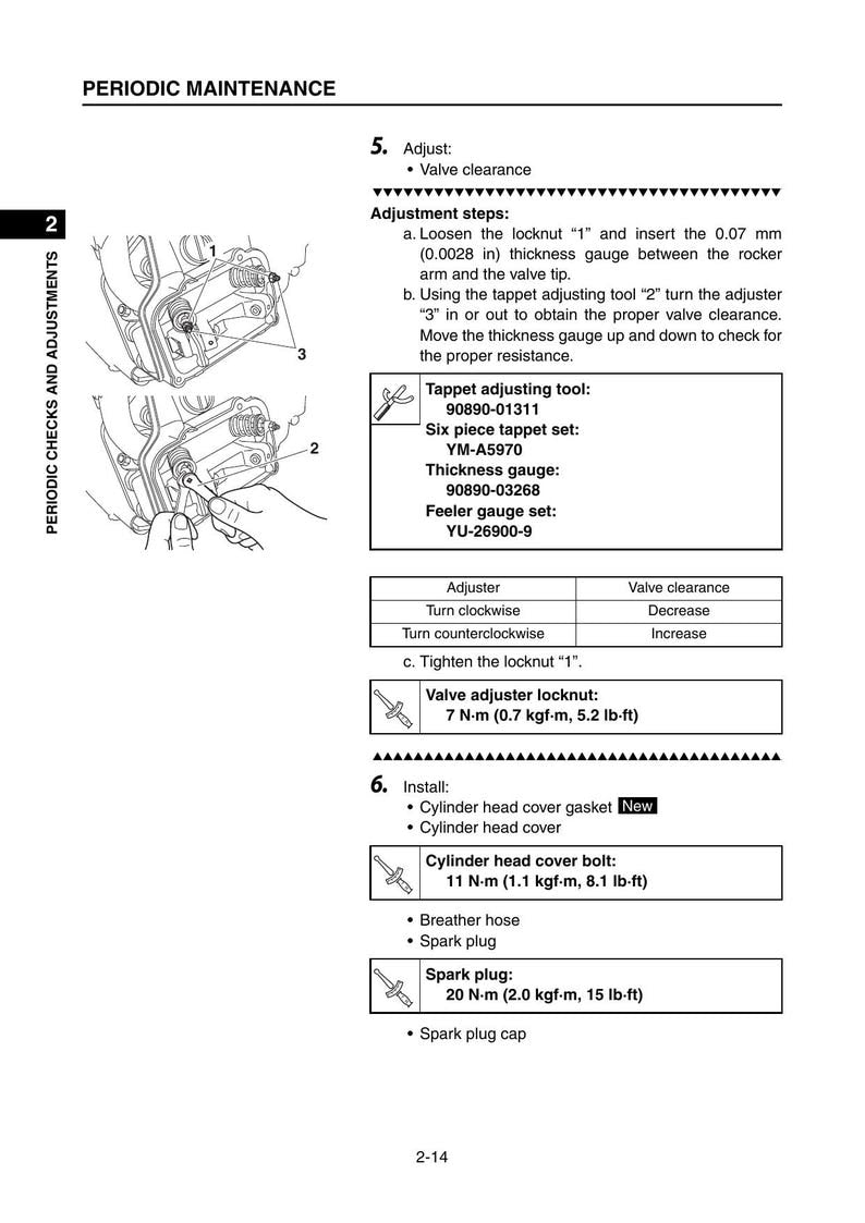 Yamaha MZ360 MX360 MZ400 Engine Service Manual 2019-2023 service manual preview page 7