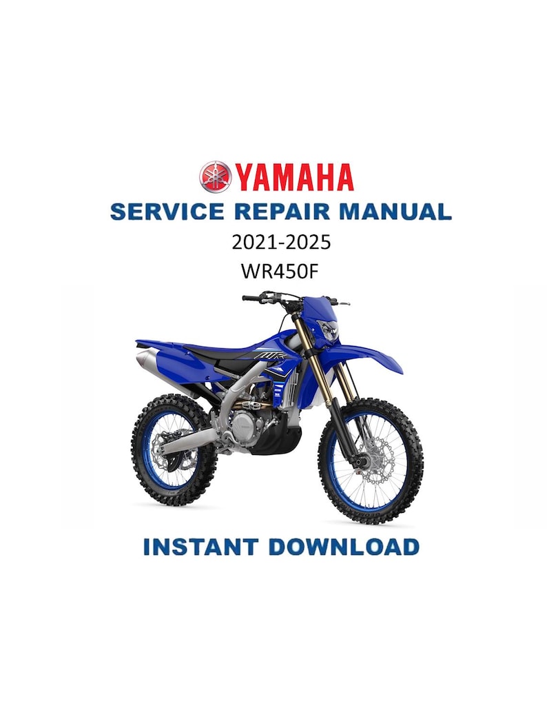 Yamaha WR450F Service Manual PDF service repair manual cover