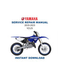 Yamaha YZ125 Service Manual PDF service repair manual cover