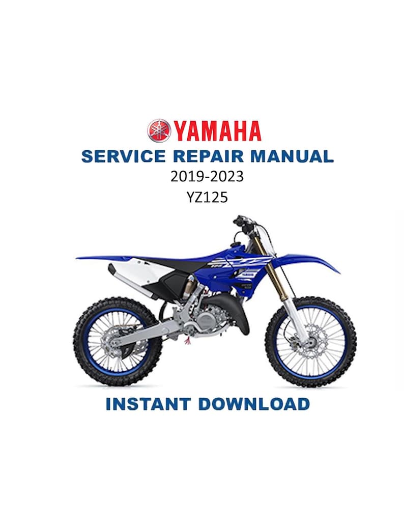 Yamaha YZ125 Service Manual PDF service repair manual cover