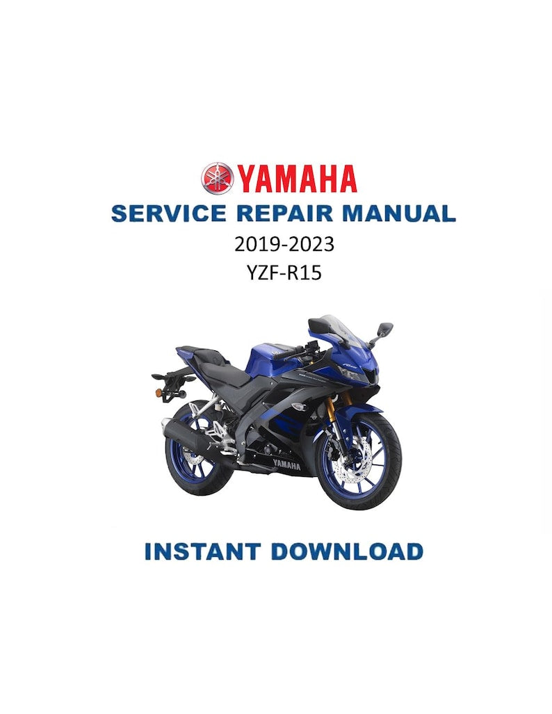 Yamaha YZF-R15 Service Manual PDF service repair manual cover