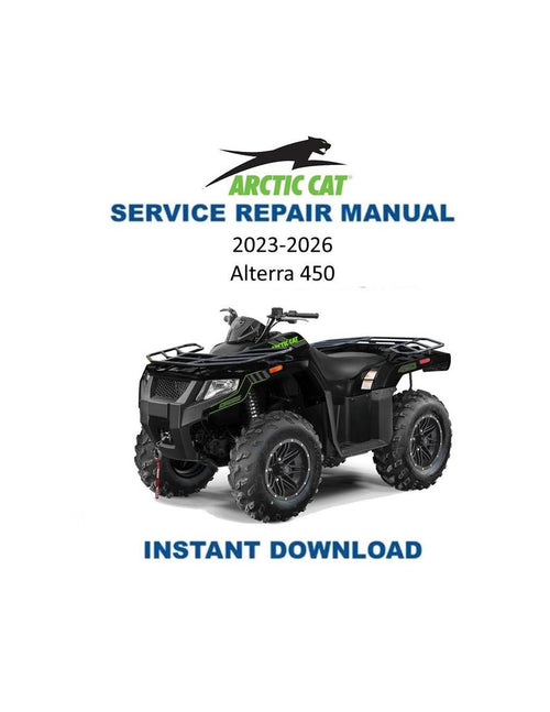 Arctic Cat Alterra 450 Service Manual PDF service repair manual cover