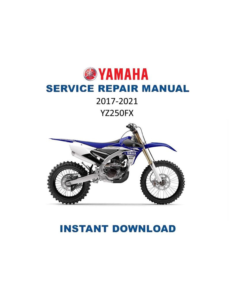 Yamaha YZ250FX Service Manual PDF service repair manual cover