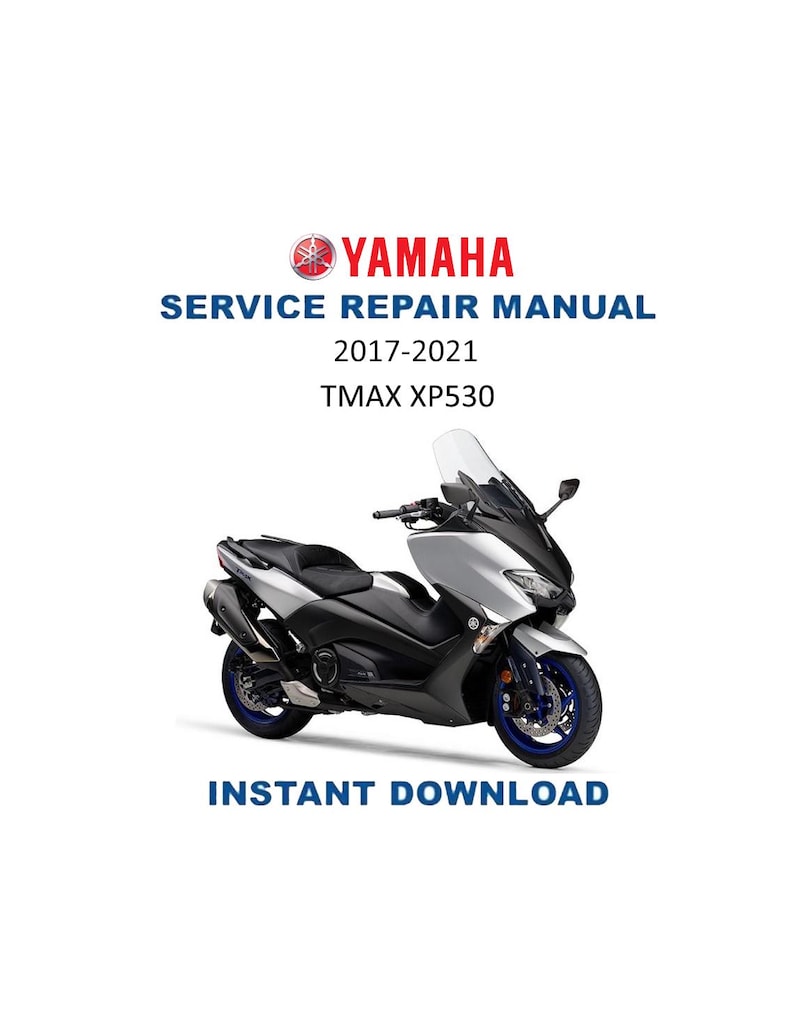Yamaha TMAX XP530 Service Manual 2017-2021 Scooter PDF service repair manual cover